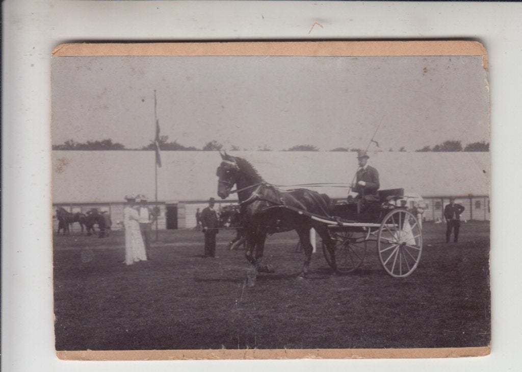 Kabinetfoto Paard en Wagen - Friesland?, Ophalen of Verzenden, Voor 1920, Friesland