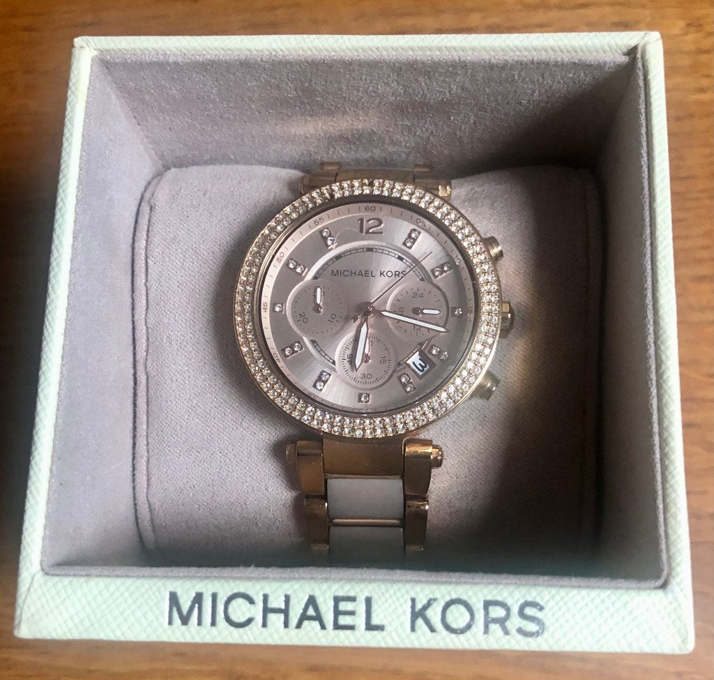 michael kors dames horloge, Overige merken, Staal, Staal, Polshorloge
