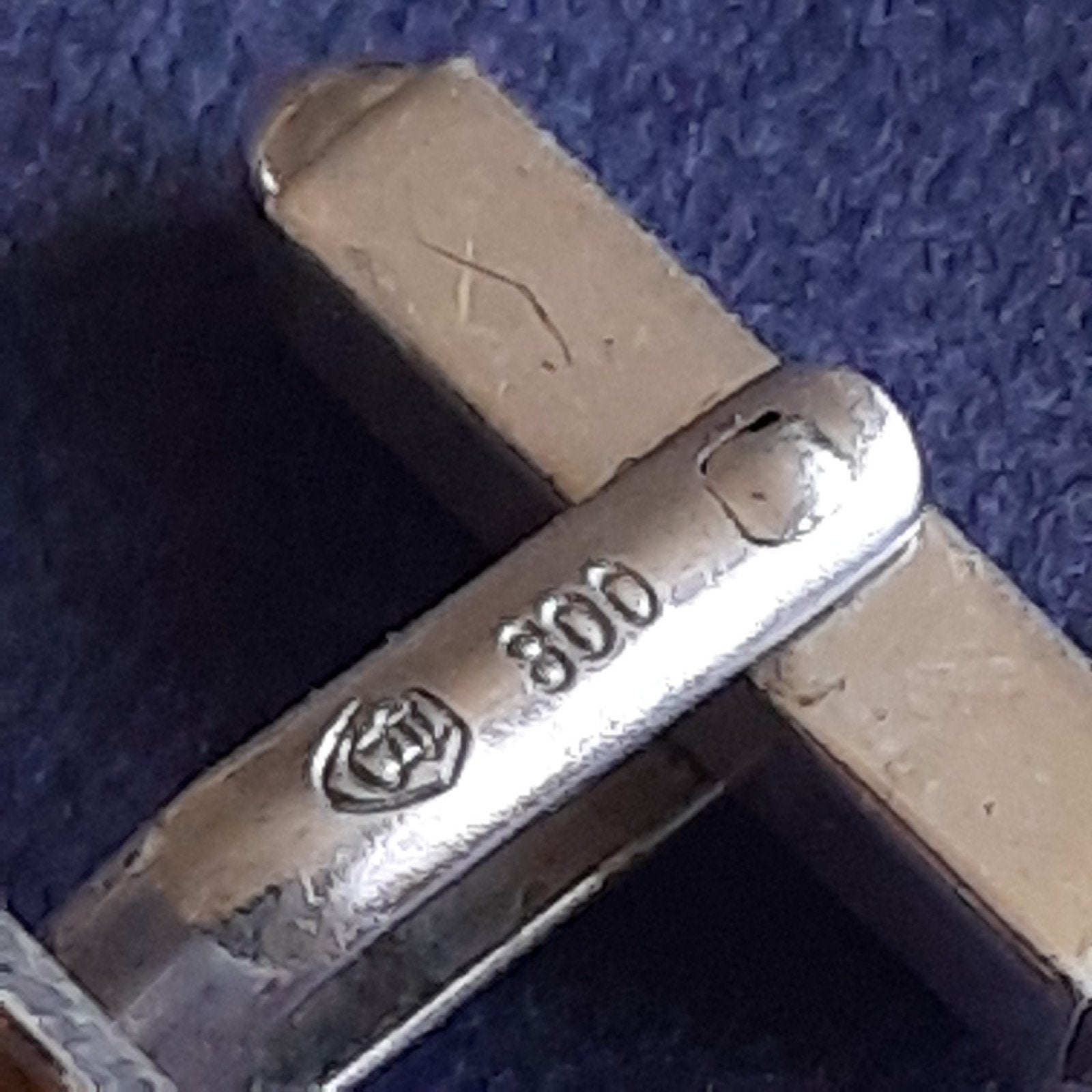 Manchetknopen Modern Design Zilver, Verzenden, Gebruikt, Zilver, Verguld