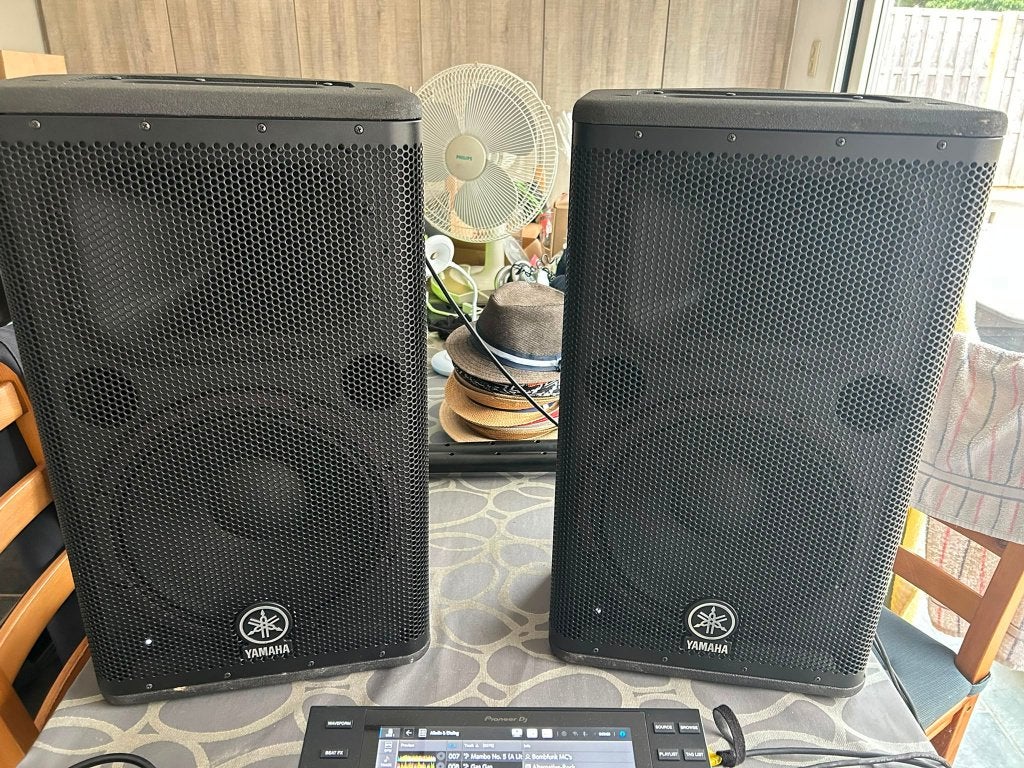 2x Yamaha DSR-112 actieve speakers - topstaat!, Audio, Tv en Foto, Luidsprekers, Overige typen, Yamaha, Zo goed als nieuw, Ophalen