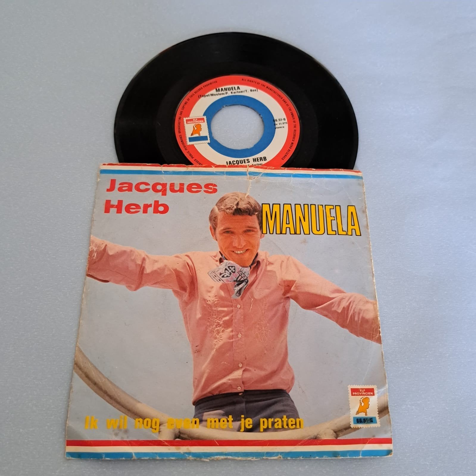 Jacques Herb - Manuela / Ik wil nog even met je praten, Cd's en Dvd's, Ophalen, Gebruikt, 7 inch, EP