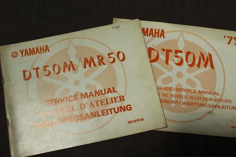 Yamaha DT50M MR50 1977  1979 service manual, Fietsen en Brommers, Ophalen of Verzenden, Gebruikt