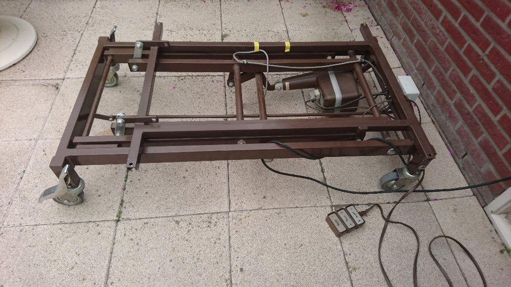 Hoog-laagbed zonder lattenbodem, Huis en Inrichting, Ophalen, Eenpersoons, Bruin, 80 cm