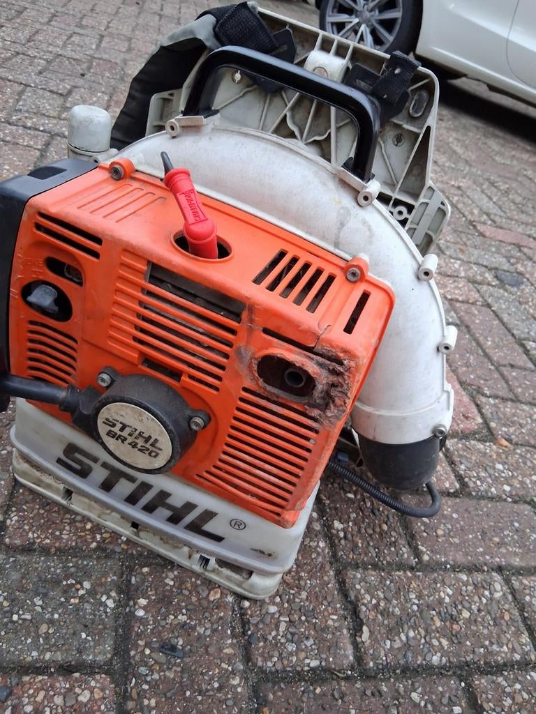 Bladblazer br 420, Tuin en Terras, Bladblazers, Ophalen of Verzenden, Gebruikt, Benzine