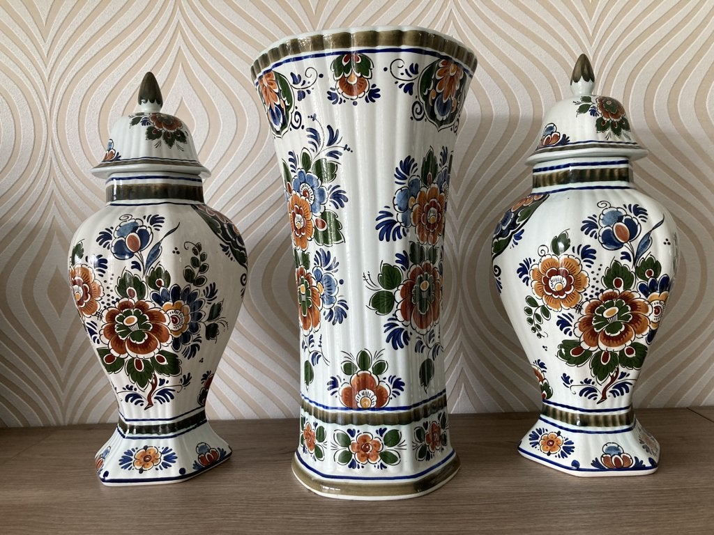 vaas  kaststel Delfts aardewerk, Ophalen of Verzenden