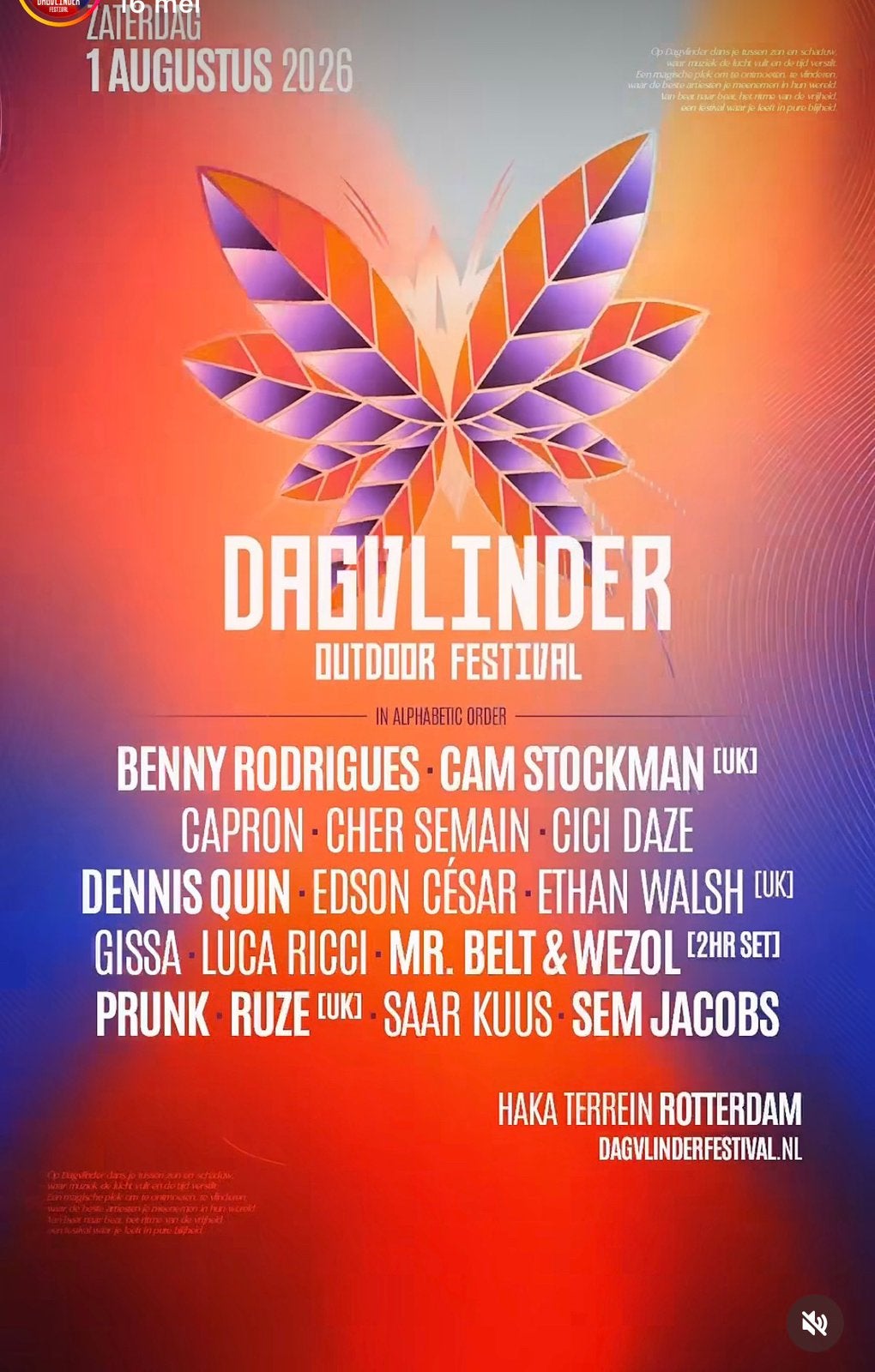 Dagvlinder festival 2 kaartjes te koop zaterdag 1 augustus, Twee personen