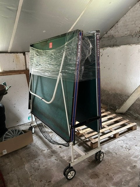 Tafeltennistafel, Sport en Fitness, Tafeltennis, Ophalen, Gebruikt, Tafel Indoor, Verrijdbaar