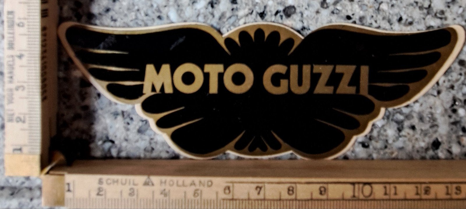 Vintage sticker Moto Guzzi Italiaanse motor wegmotor