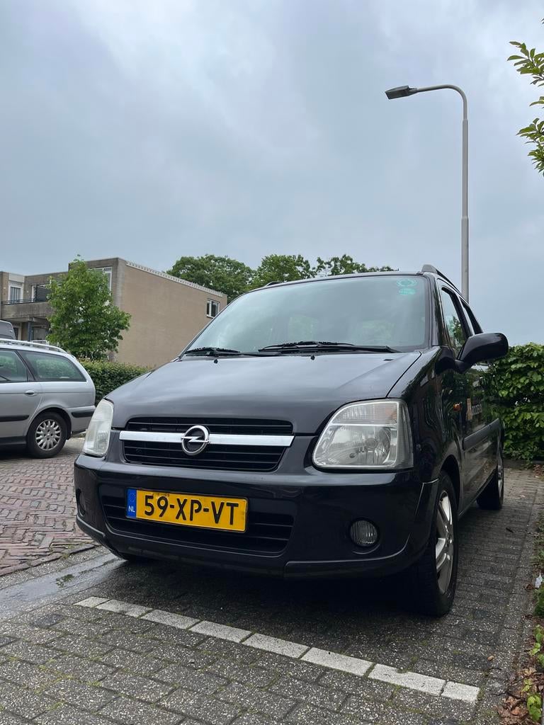 Opel Agila 1.2 16V Twinport 2007 Zwart, Auto's, Opel, Voorwielaandrijving, 40 €/maand, 4 cilinders, 1229 cc