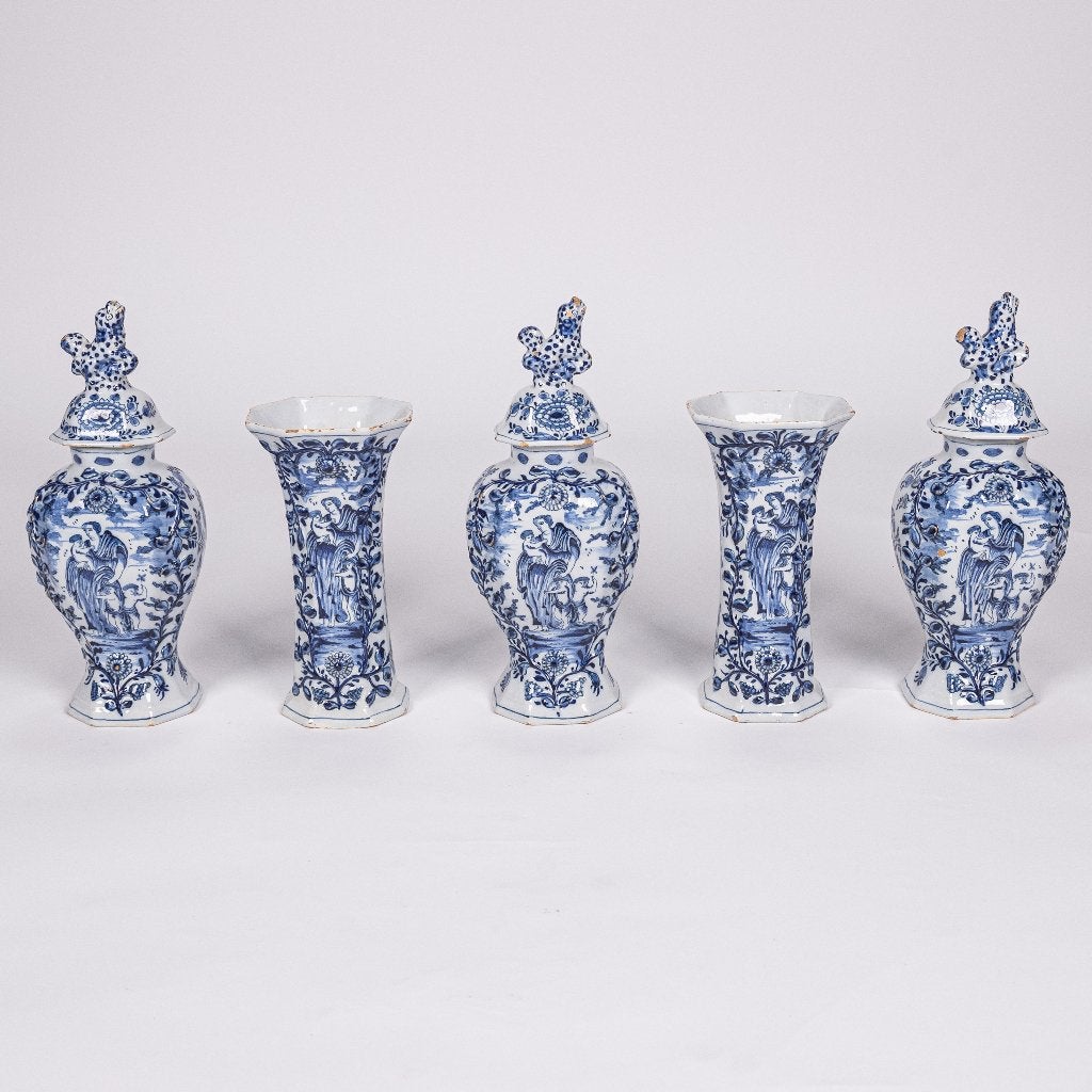 Kaststel Delfts aardewerk, 18e-eeuw, Pieter van den Briel, Antiek en Kunst, Ophalen of Verzenden