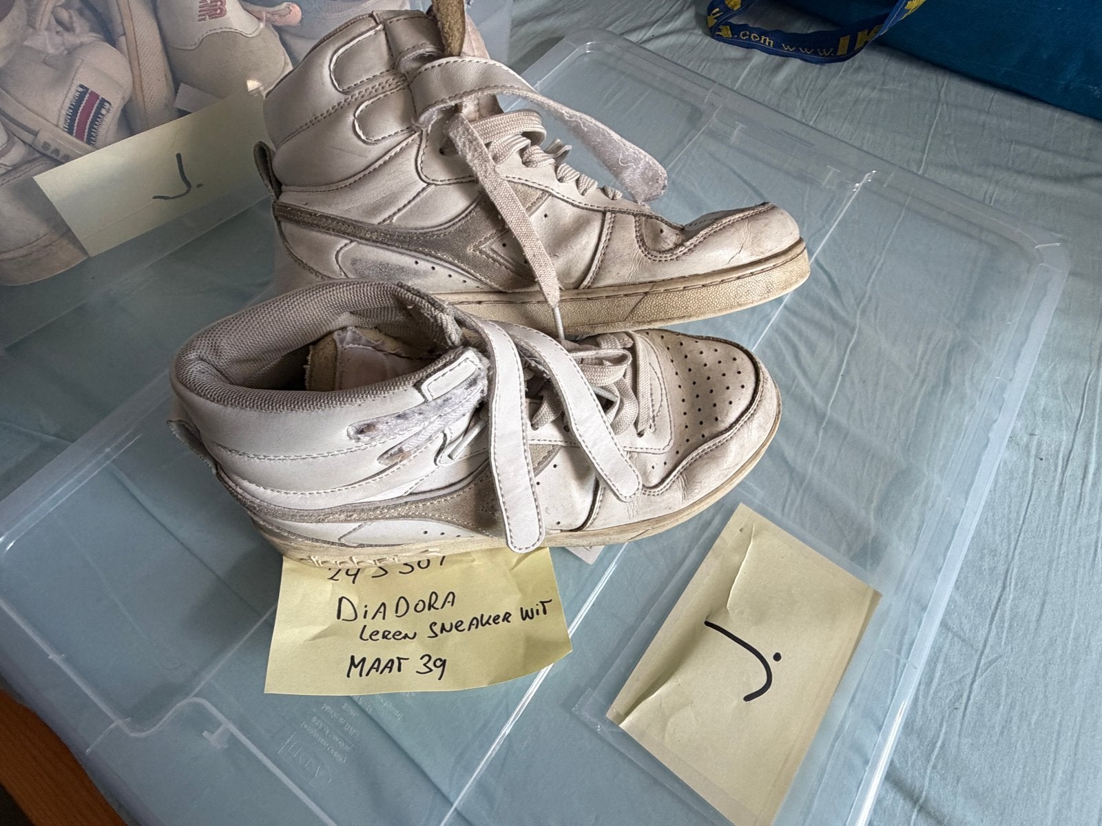 Diadora leren sneakers wit maat 39, Kleding | Dames, Schoenen, Verzenden, Gedragen, Wit, Sneakers of Gympen