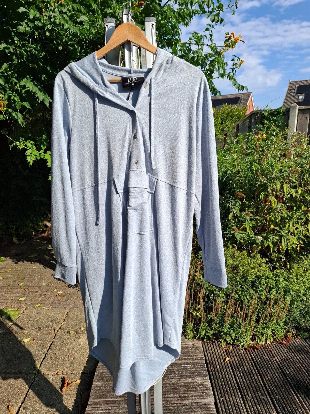 Nieuwe Zoey tuniek ijsblauw S 42/44, Blauw, Maat 42/44 (L), Nieuw, Ophalen of Verzenden