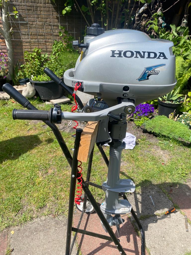 Honda 2.3pk 4-takt langstaart, Ophalen of Verzenden, Zo goed als nieuw, Benzine, 30 pk of meer