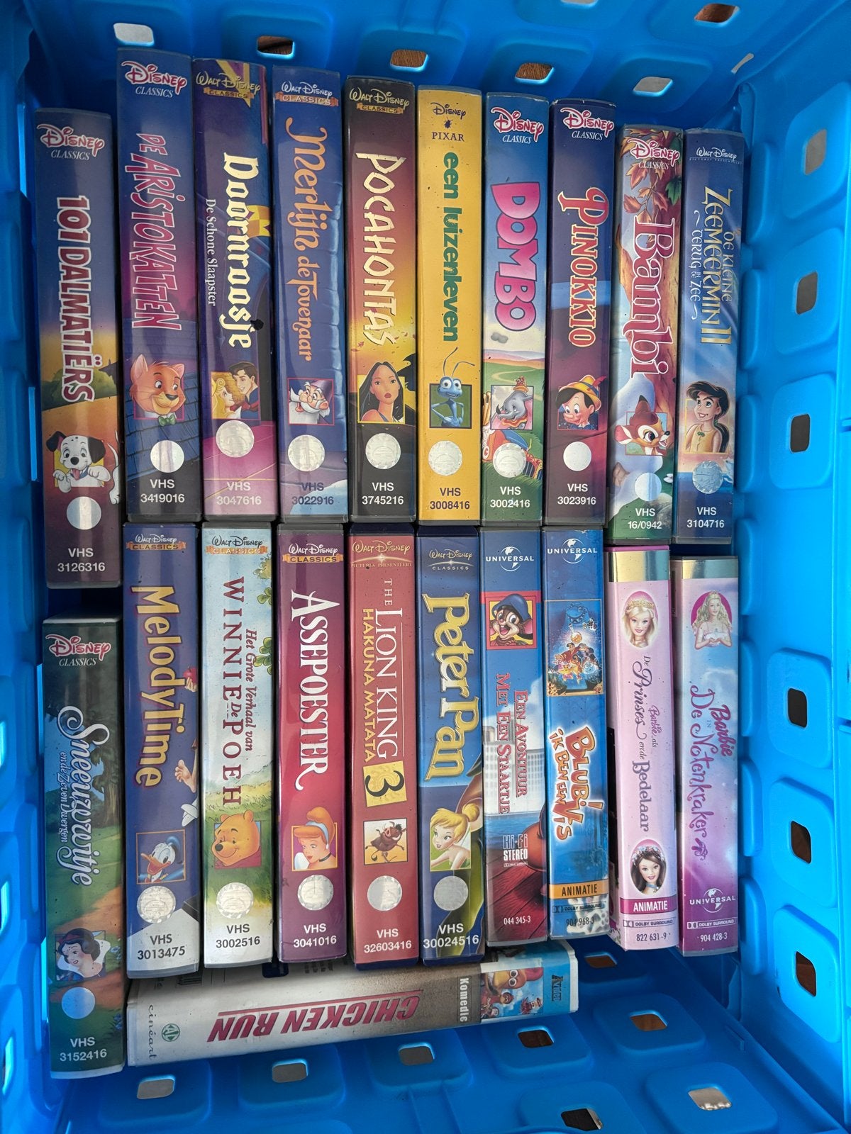 21 VHS videobanden met kinderfilms - Unieke collectie, Ophalen, Alle leeftijden, Nederlands, Zo goed als nieuw