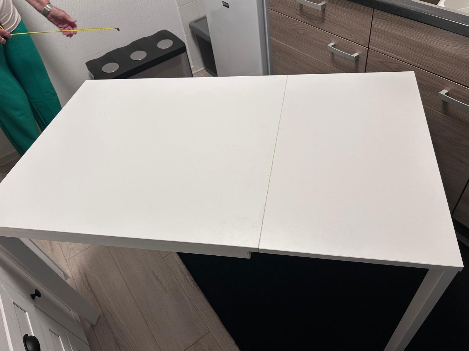Uitschuifbare Ikea tafel 70x80/120x70, Ophalen, Gebruikt, 100 tot 150 cm, 50 tot 100 cm