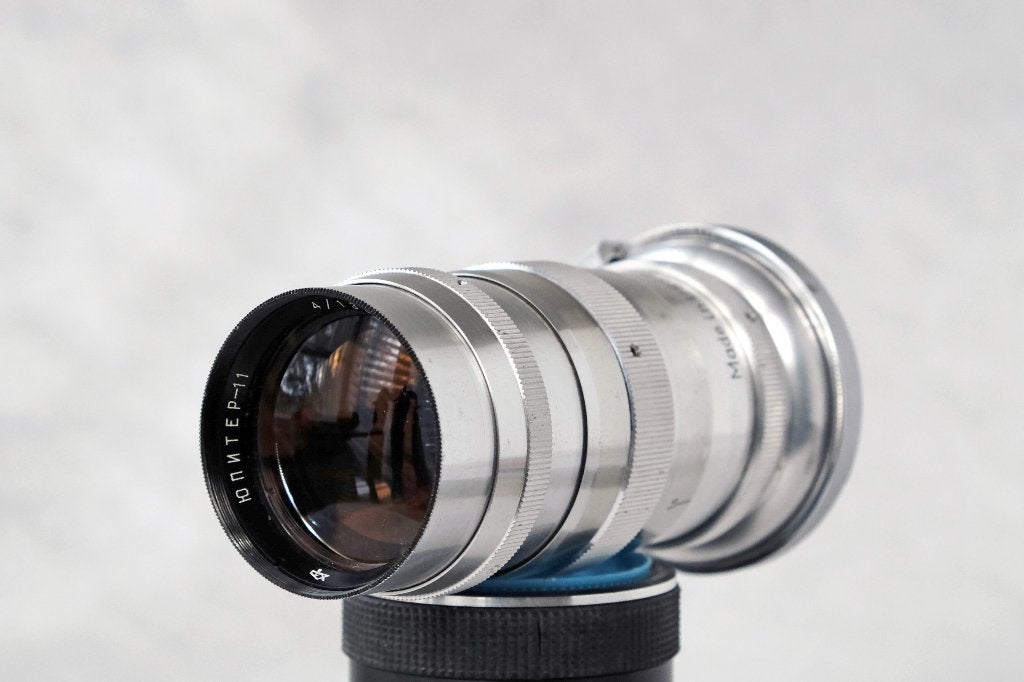 Jupiter 11 135mm f4, Contax vatting, als nieuw, Ophalen of Verzenden, Zo goed als nieuw, Telelens