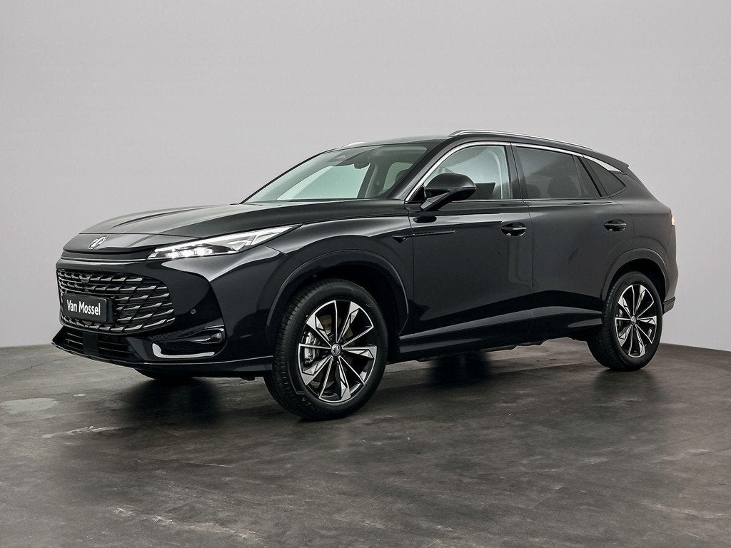 MG HS Hybrid+ 1.5 Luxury, Auto's, MG, 12 maanden, Gebruikt, 4 cilinders, Zwart