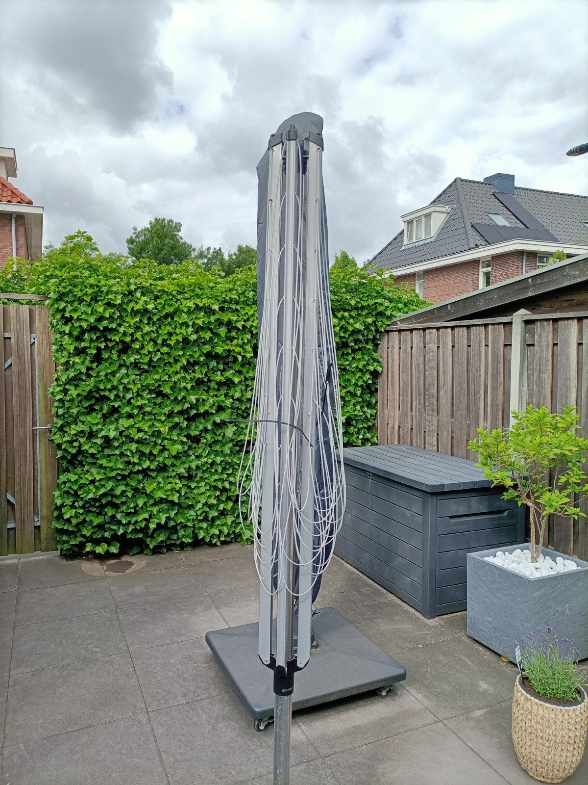 Brabantia Droogmolen met standaard, Tuin en Terras, Droogmolens en Wasrekken, Ophalen of Verzenden, Gebruikt, Droogmolen
