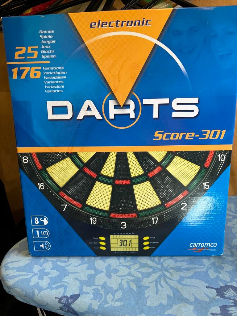 Elektronisch dartbord Carromco Score-301, Ophalen of Verzenden, Nieuw, Dartbord, Elektronisch