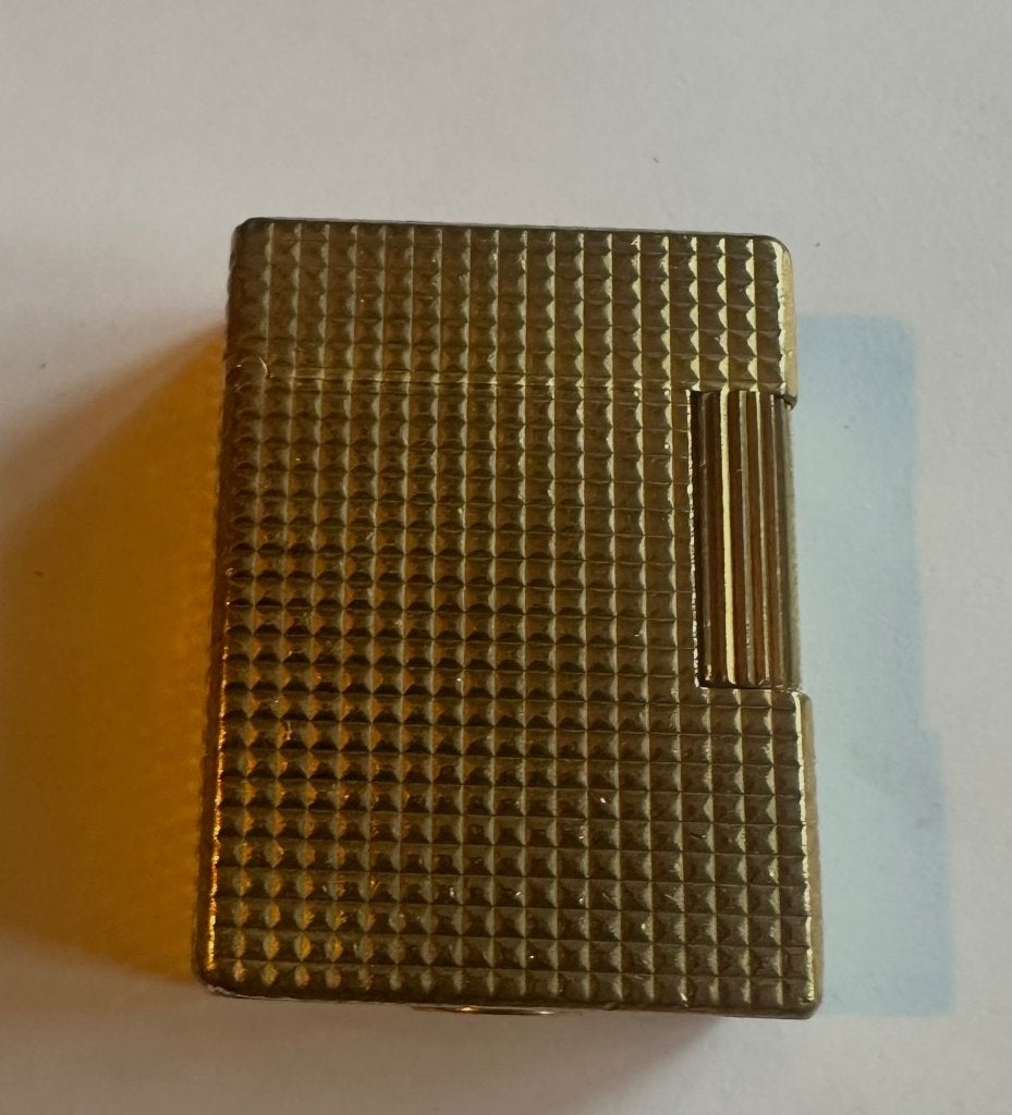 S.T. Dupont gasaansteker goud Ligne 1 - Vonkt goed, Verzamelen, Ophalen of Verzenden, Gebruikt, Aansteker