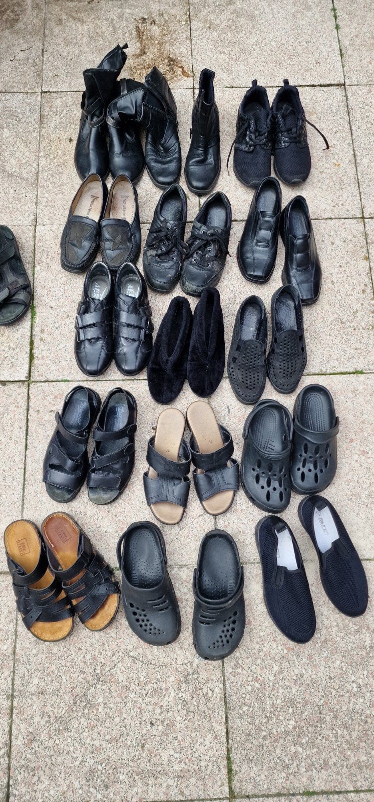 Partij van 20 paar zwarte schoenen - Diverse modellen, Ophalen of Verzenden