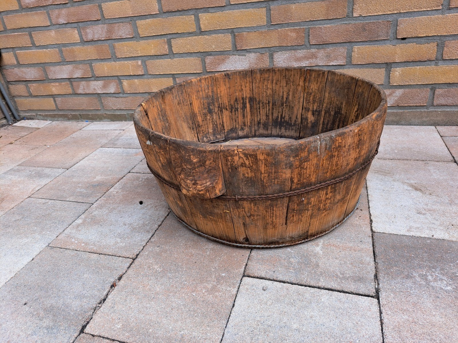 Grote XL Olijfbak - Nieuwstaat - Uniek Houten Exemplaar, Ophalen