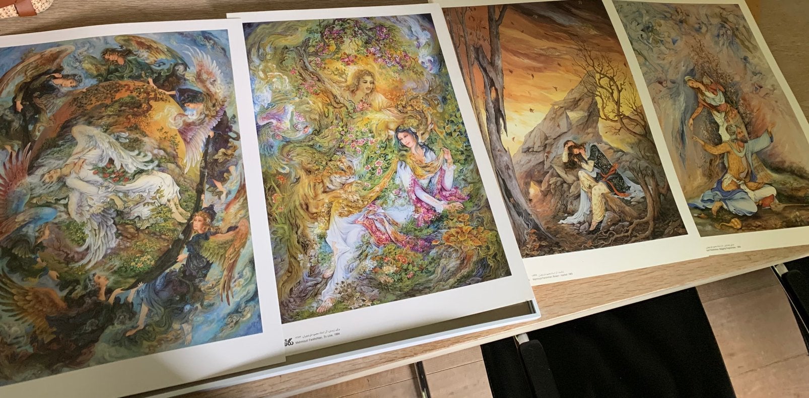 Mahmoud Farshchian kunstdrukken, Set Perzische kunst, Ophalen of Verzenden