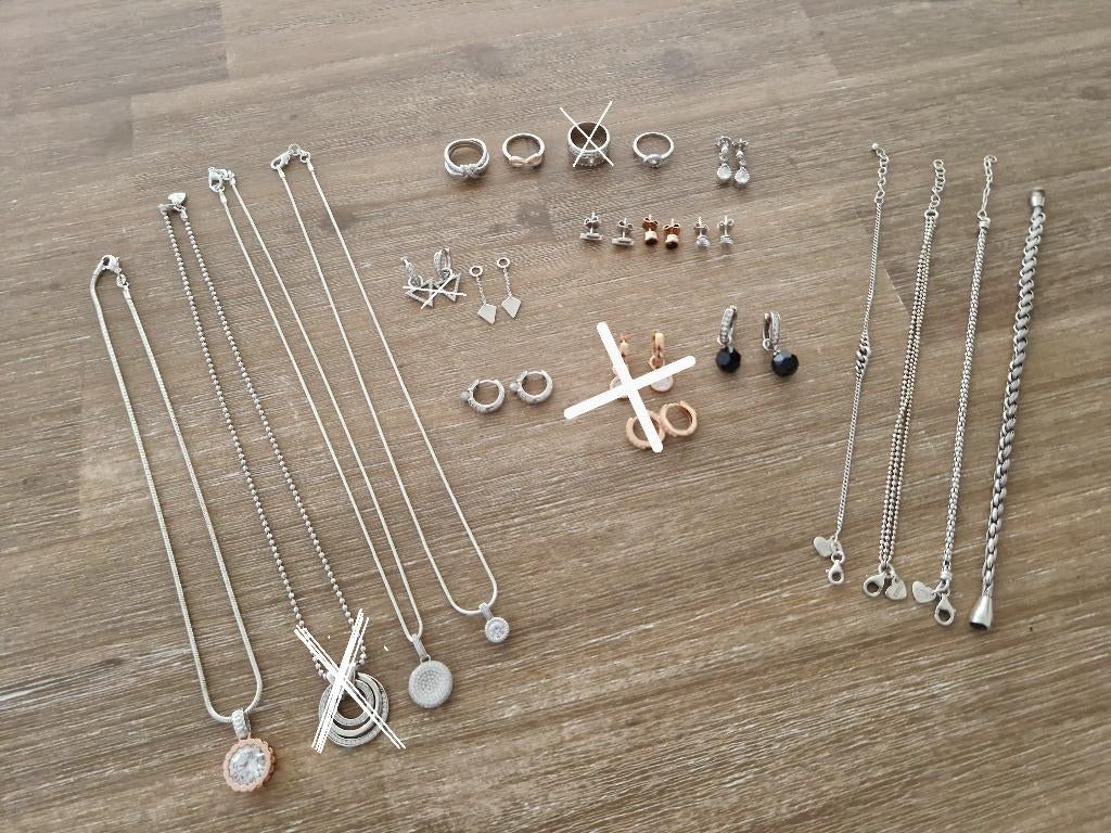 Zinzi sierraden: oorbellen, ketting, armbanden, ring, Ophalen, Nieuw, Zilver, Zilver