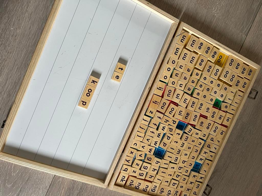 Letterdoos Lijn 3 hout- Educatief Spel, Ophalen, Gebruikt, Taal en Lezen