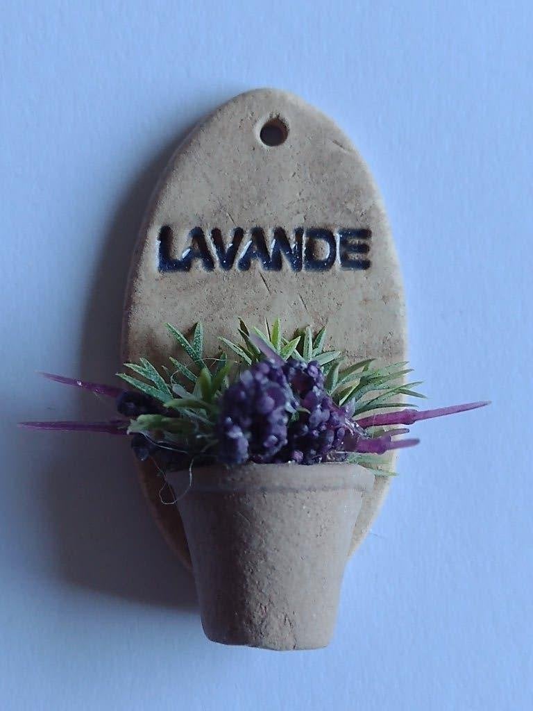terra cotta muurpot met lavendel - Fennicole, Ophalen, Nieuw, Decoratie