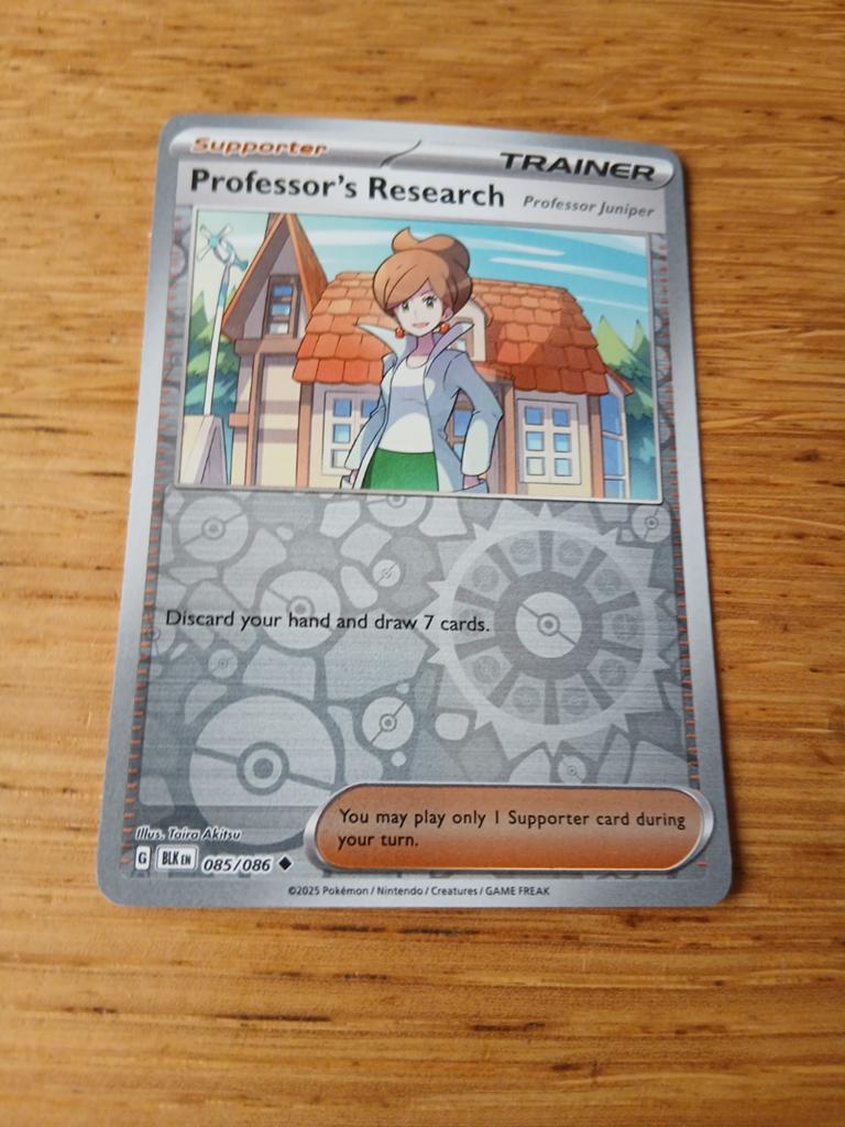 Professor's Research (Professor Juniper) Pokémon Kaart, Ophalen of Verzenden, Zo goed als nieuw, Losse kaart