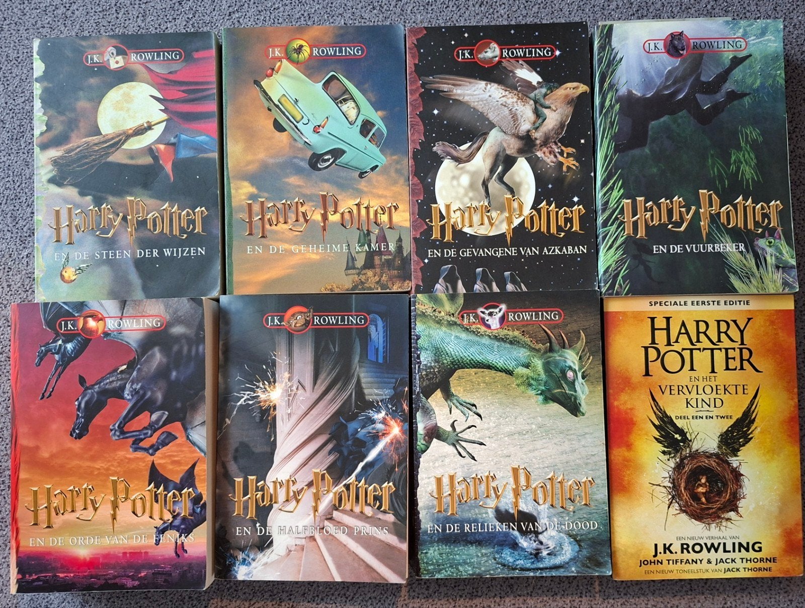 Harry Potter serie compleet, Boeken, Ophalen of Verzenden, Gelezen, J.K. Rowling