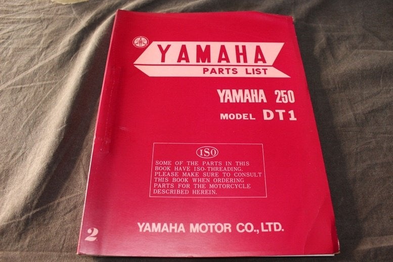 Yamaha DT1 250cc single 1970  motorcycle parts list, Motoren, Ophalen of Verzenden, Yamaha