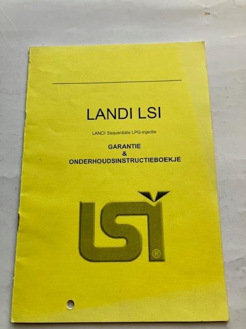 Onderhoud / Instructie / inbouwboekje Landi LSI LPG injectie, Verzenden