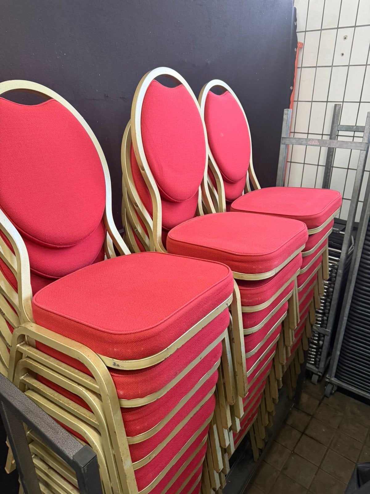 Conferentiestoelen Rood (50 stuks), Ophalen of Verzenden, Rood