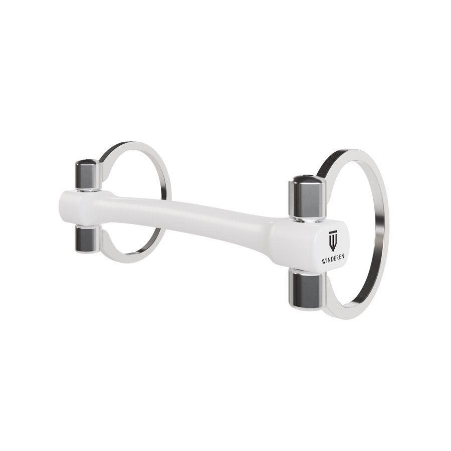 Winderen Bustrens bit - Dubbel gebroken stang 125 mm, Dieren en Toebehoren, Paarden en Pony's | Hoofdstellen en Tuigage, Ophalen of Verzenden