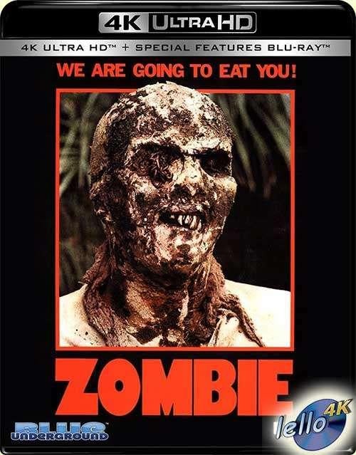 Blu-ray 4K: Zombie (Flesh Eaters 1979 Lucio Fulci) US NLO, Ophalen of Verzenden, Nieuw in verpakking, Horror