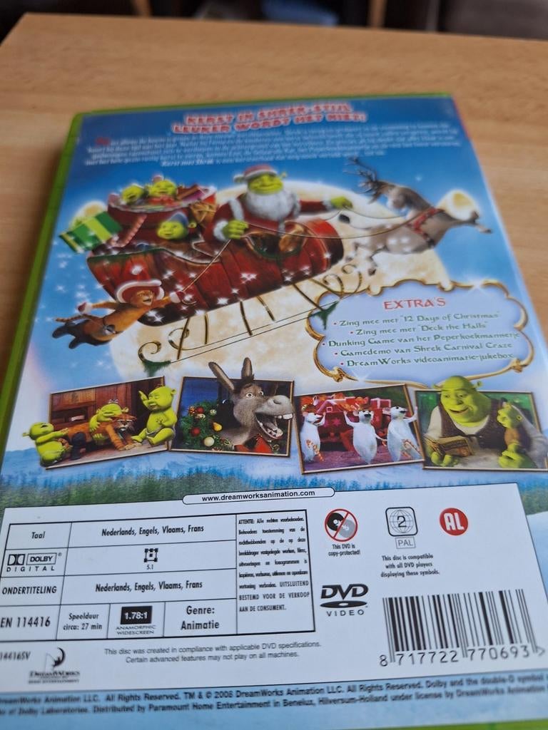 Dvd kerst met shrek, Cd's en Dvd's, Tekenfilm, Alle leeftijden, Overige soorten, Ophalen of Verzenden