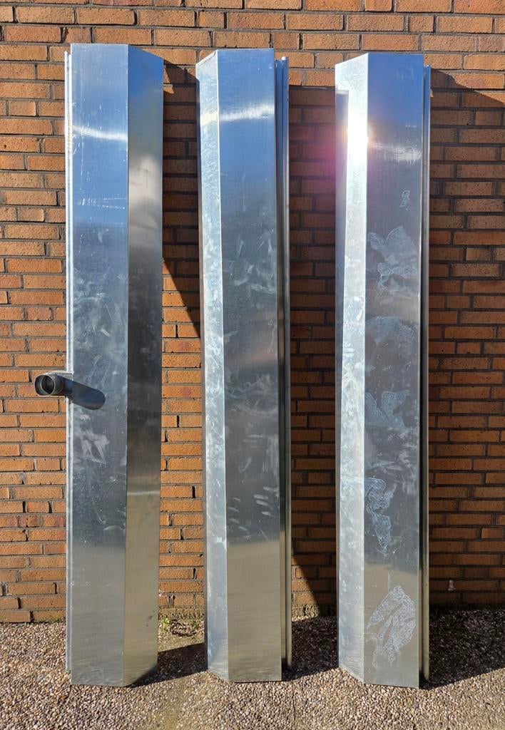 Gootstukken dakgoot goot, Ophalen, 2 tot 4 meter, Zo goed als nieuw, Zink