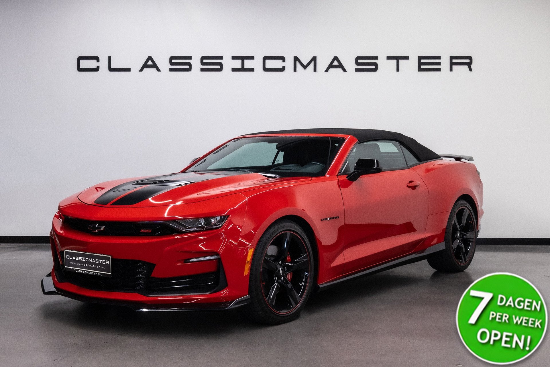 Chevrolet Camaro Convertible 6.2 V8 (bj 2020, automaat), Auto's, Automaat, Achterwielaandrijving, Gebruikt, 4 stoelen
