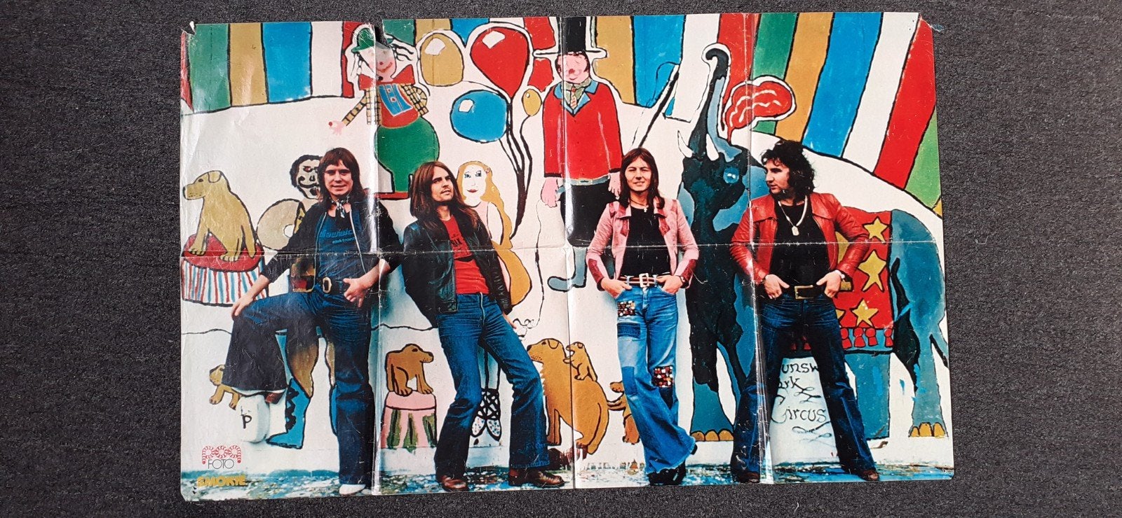 vintage 1978 Popfoto Smokie poster, Verzamelen, Ophalen of Verzenden, Gebruikt, Poster, Artwork of Schilderij