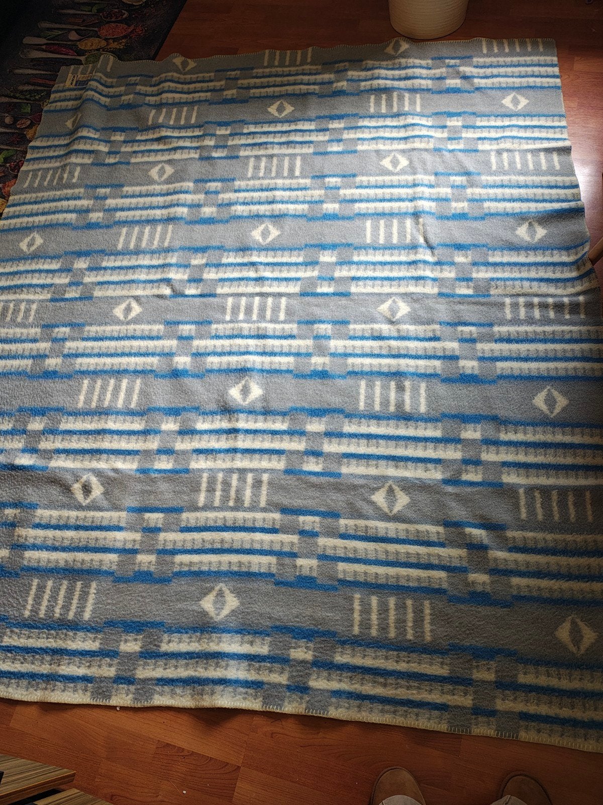 Wollen deken, Ophalen, Zo goed als nieuw, Rechthoekig, 200 cm of meer