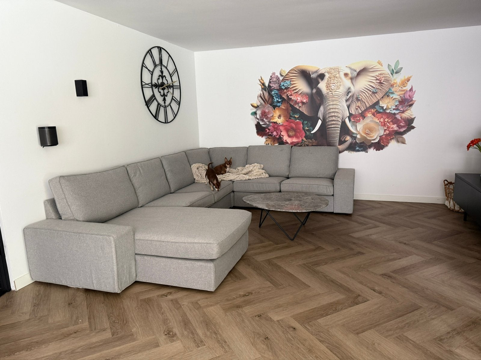 Grijs / beige hoes ikea kivik, Huis en Inrichting, Banken | Bankstellen, Tweepersoons, 75 tot 100 cm, Ophalen of Verzenden, Zo goed als nieuw