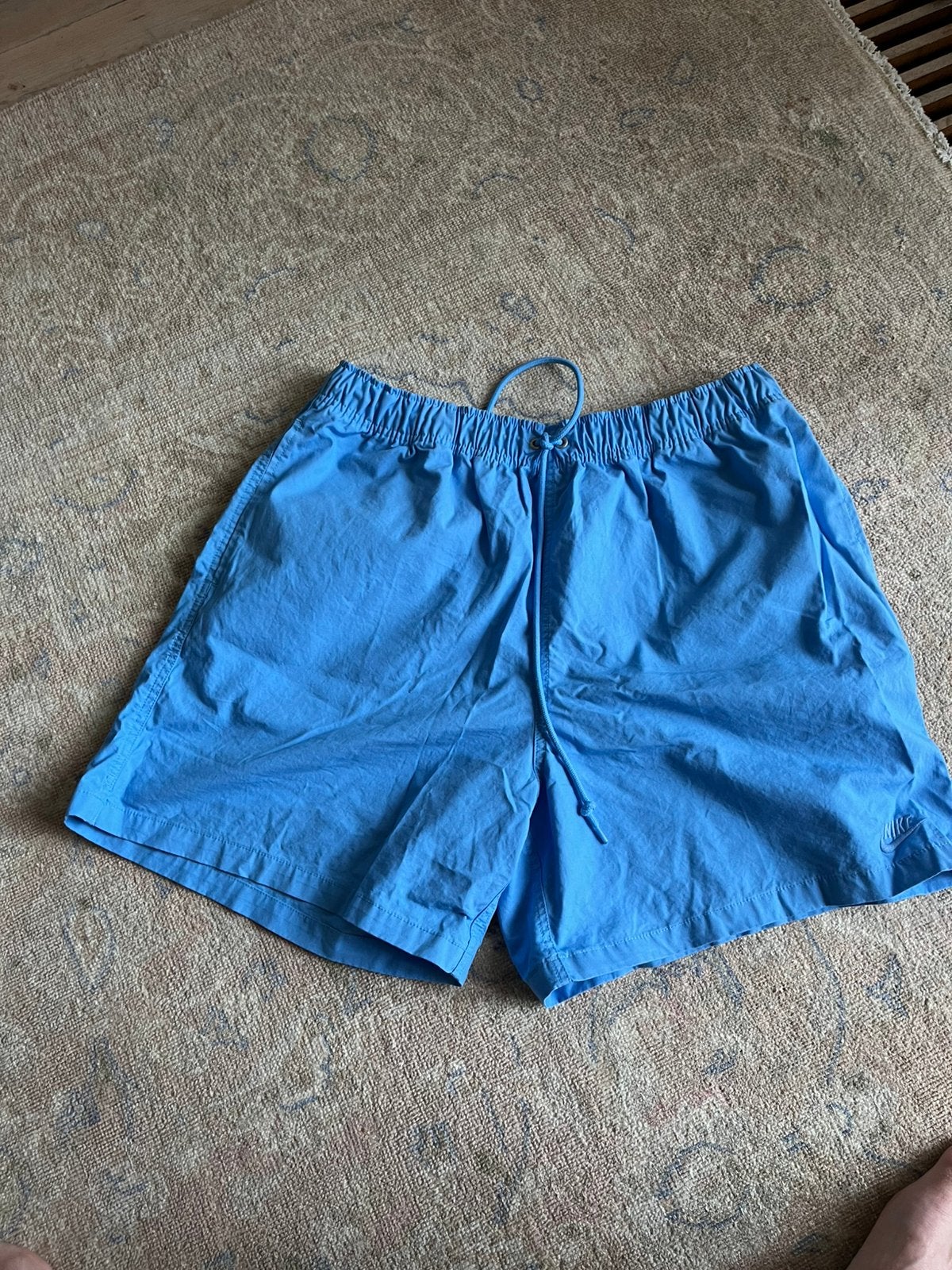 Nike Sportswear Blauwe Shorts Maat L, Ophalen of Verzenden, Zo goed als nieuw, Maat 52/54 (L), Blauw