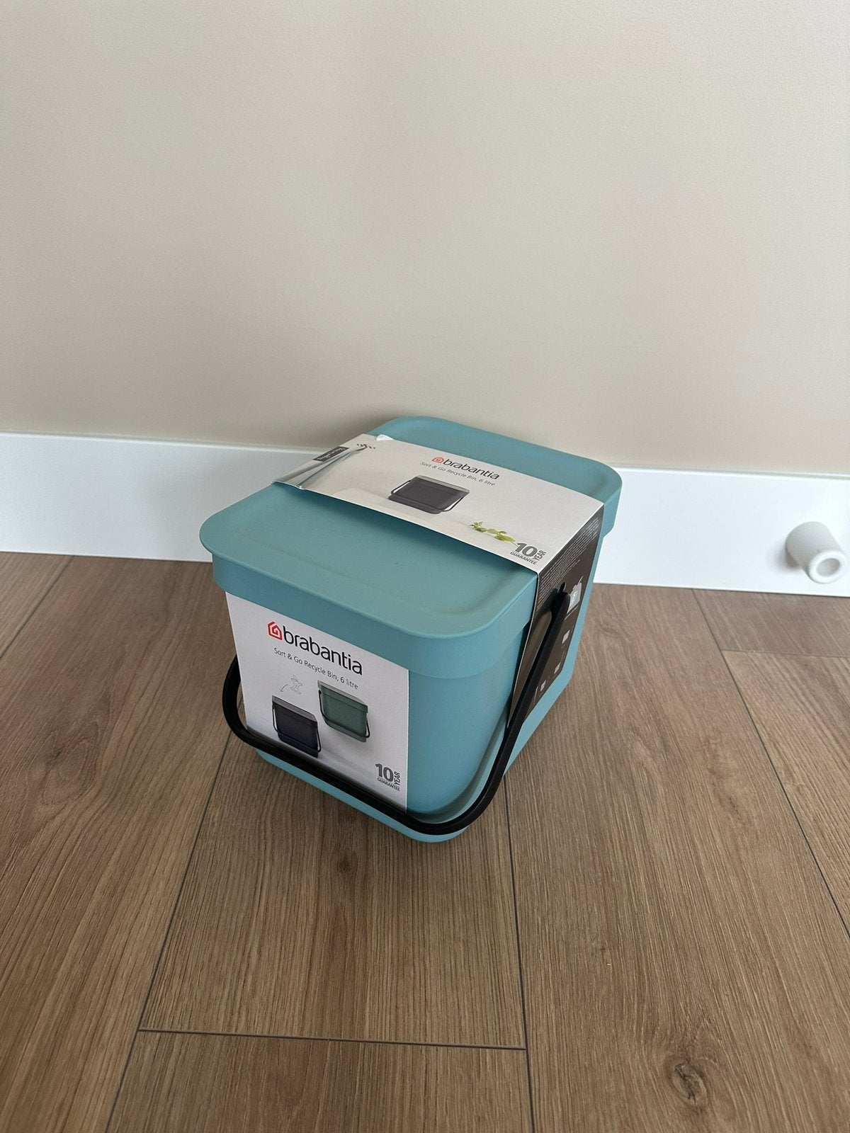 Brabantia Sort & Go afvalemmer van 6 liter (mint), Ophalen, Kunststof, Nieuw, Minder dan 10 liter