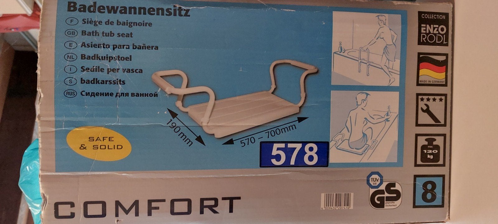 Badkuipstoel zitje. €10,00, Diversen, Ophalen of Verzenden, Nieuw