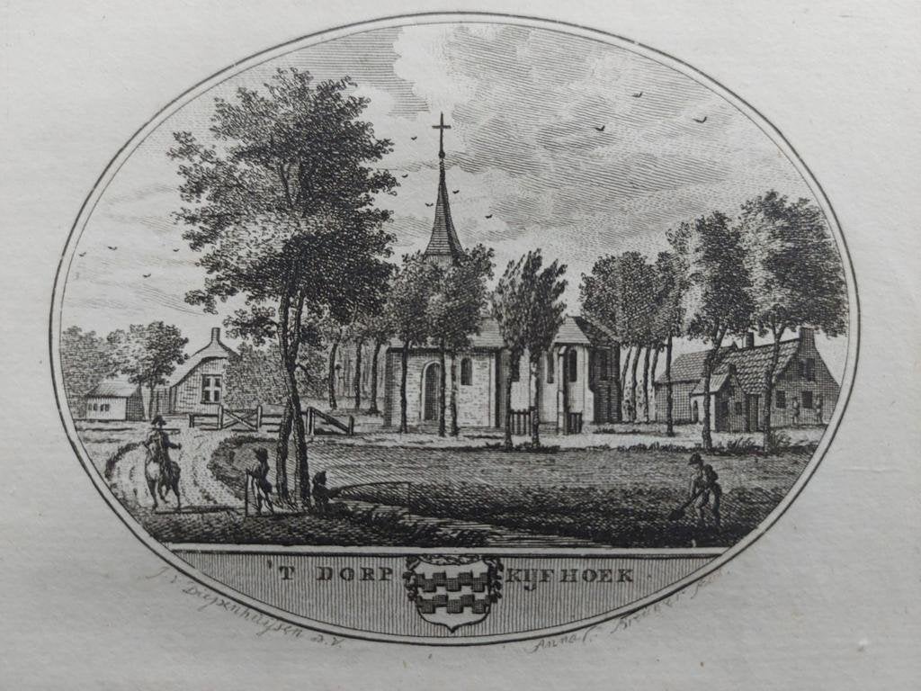 57 / Kijfhoek Gravure uit 1793 door Oleffen & Bakker, Ophalen of Verzenden