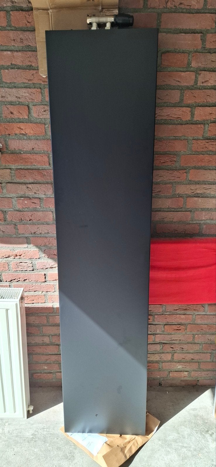 Oppio verticale radiator 400x1800mm, 1769W, mat zwart, Ophalen, Radiator, Minder dan 60 cm, Zo goed als nieuw