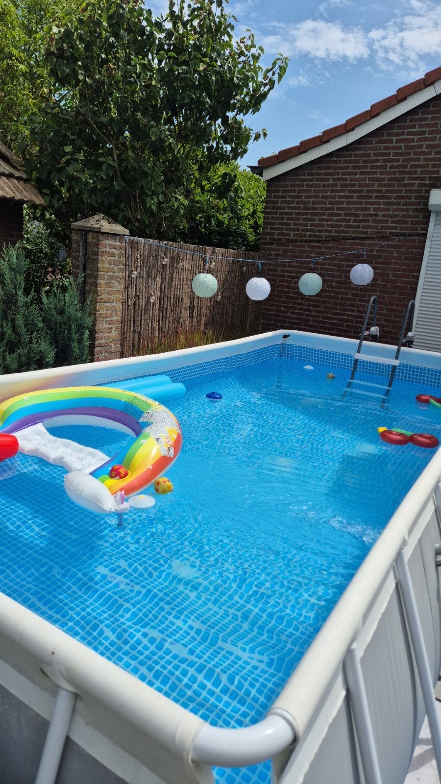 Intex Prism Frame zwembad (488 x 244 x 107), Tuin en Terras, Zwembaden, Opzetzwembad, 400 cm of meer, 200 tot 300 cm, Rechthoekig