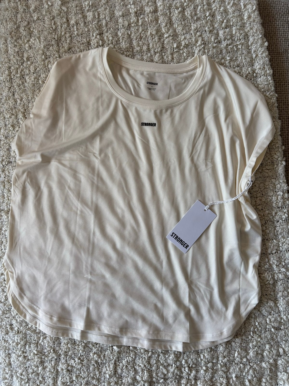 Stronger Sportshirt, Verzenden, Wit, Nieuw, Maat 36 (S)